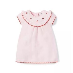 Janie and Jack Pink Dress with Red Accents